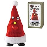 SPICE OF LIFE(スパイス) FUNNYクリスマス ミュージック ウォーキングサンタハット 電池式 レッド 直径10×20cm LCXZ2020