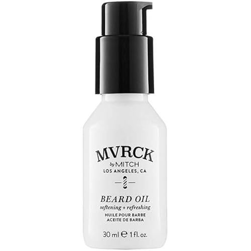 Paul Mitchell MVRCK by MITCH Beard Oil for Men, Softening + Refreshing Formula, For All Beard Styles + Lengths , 1 Fl Oz (Pack of 1)