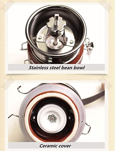 SXLCKJ Manuelle Kaffeemühlen Manuelle Kaffeemühlen Keramik-Handmühle Kleine Haushaltsmühle Hand C (Crusher) – Bild 5