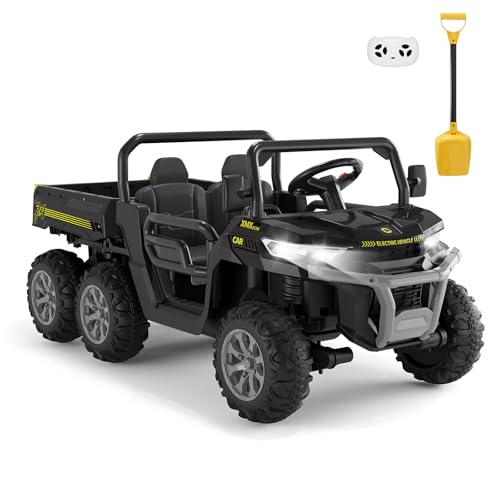 GarveeLife 24V 2 Seater Ride On Dump Truck for Big Kids - Electric Ride On Car with Auto-Lifting Bed, 4x75W Motors, Parent Remote Control & 6 Wheels - 110 Lbs Capacity, 5 MPH Kids Truck Toy by GarveeLife - Image 9