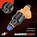 A-Premium Set of 8 Fuel Injector - Compatible with Ford, Lincoln, Mercury Vehicles - 4.6L 5.0L 5.4L 5.8L - E150, E250, E350, F150, F250, F350, Mustang - Replace Part 0280150943, 0280150939, 0280150909