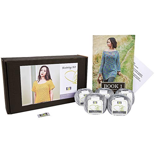 DesignEtte Denmark 2 x l de telaraña patrón Kit de Punto, Color Naranja Claro, algodón, Gris, 2 X-Grande Cover