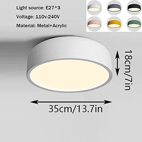 Plafonnier rond boheme LED dimmable pour eclairage de balcon et dressing moderne - 6