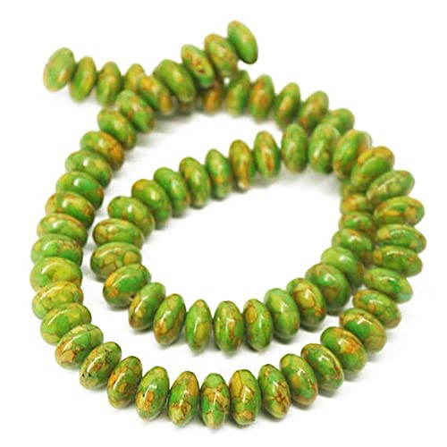 Turquoise verte naturelle pour enfiler des colliers et bracelets artisanaux