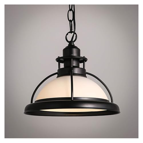 Lustre de style industriel rétro HHYHOME pour transformer un couloir sombre en espace déco