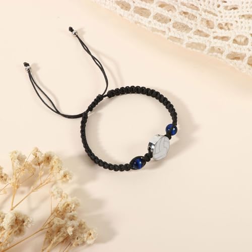 Image of Soccer Baseball Basketball Volleyball Gifts for Boys Girls,Handmade Braided Bracelet Gifts for Son Daughter Team Member