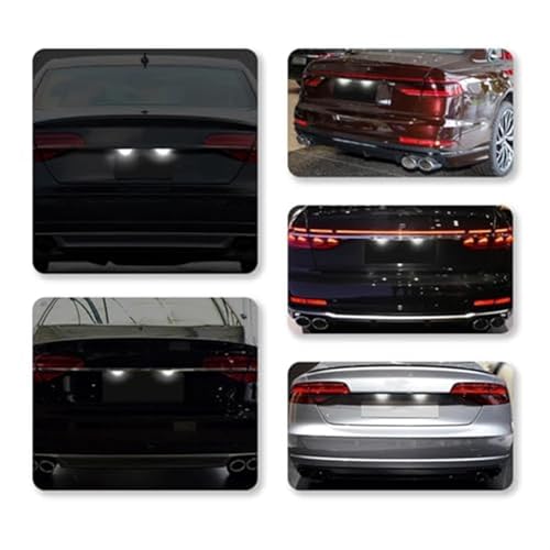 Luces de matrícula para Audi A4 B6 B7 A3 A6 C6 Q7 Avant con sistema canbus sin error 4
