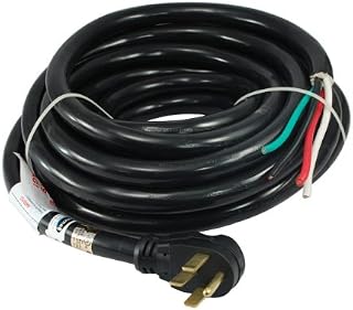 Conntek 14302 RV/Generator Power Cord 30-Foot 50 Amp Male Plug to Bare Wire