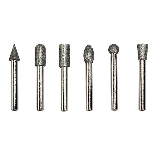 Big Horn Set de 6 Fresas de Diamante 1/4 Pulg miniatura 2