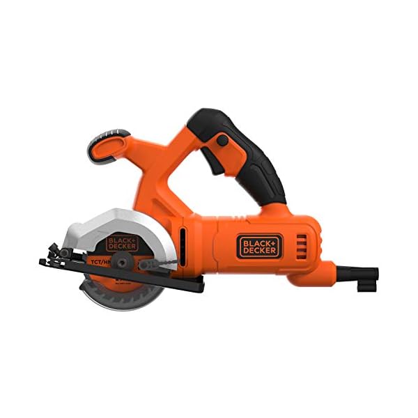 Black+Decker Kompakt-Handkreissäge (400 Watt, mit Zweithandgriff, werkzeuglose Schnitttiefenverstellung… – Bild 3