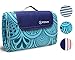 ZOMAKE Manta de Picnic Impermeable y Plegable 150 x 200cm, Familiares Manta para Conciertos, Camping, Playa, Parque(Azul 150x200cm)
