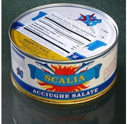 Italian Anchovies in Sea Salt by Scalia (29.9 ounce)