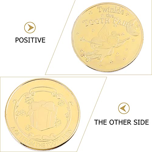 VALICLUD 2Pcs Coin Coleção de Moeda Comemorativa Moeda de Recompensa a Experiência da Fada Dos Dente