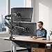 Triple Monitor Mount for up to 35-inch Screens – Heavy Duty Ultrawide Stand with Fully Adjustable, 12kg Gas Spring Arm (Each), VESA 75×75/100×100 mm, Black