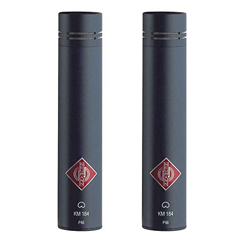 Image of Neumann SKM 184 MT Stereo Matched Microphone Pair (Matte Black) with AKG K 240 Studio Pro Headphones & XLR Cable Bundle