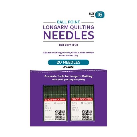 Handi Quilter Longarm Quilting Needles - Ball Point (FG) Size 16 (Pack of 20) Cover