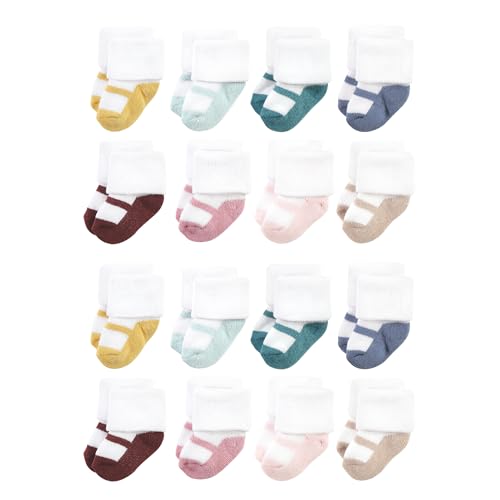 Image of Hudson Baby Unisex Baby Cotton Rich Baby Terry Socks 16-Pack