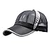 Voberry Women Snapback Baseball Cap Outdoor Sports Mesh Hat (Black)
