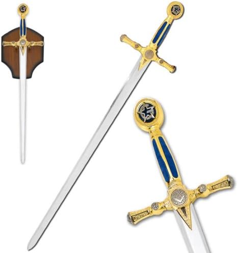 Ace Martial Arts Supply 45" Masonic Ceremonial Sword Templar Knight Freemasonry