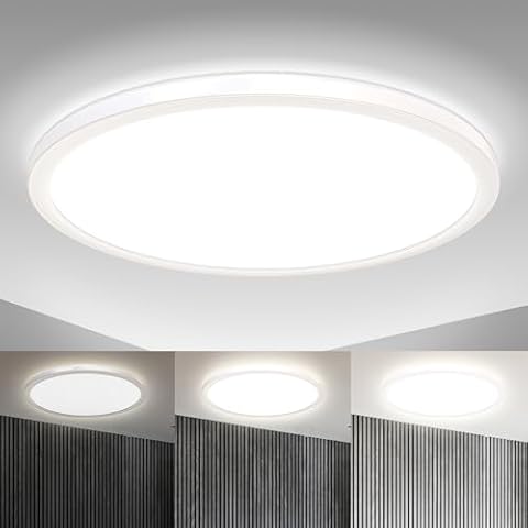 B.K.Licht LED Ceiling Light with Dimming Cover