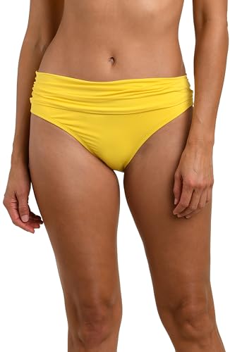 Image of La Blanca Women's Island Goddess Shirred Band Hipster Bikini Bottom