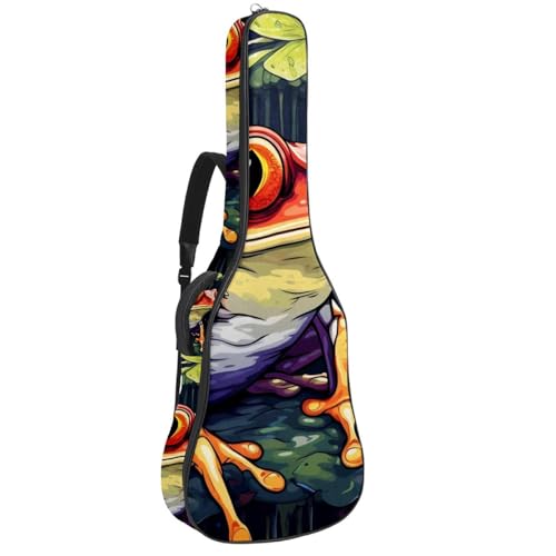 Sac de transport imperméable pour guitare acoustique multicolore housse protection 108 cm