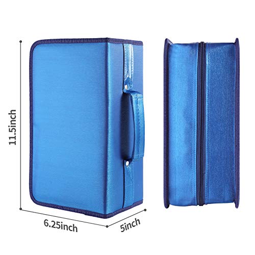 Alavisxf Xx Cd Case, 160 Capacity Nylon Dvd Case Protective Cd Case Holder Portable Disc Storage Organizer Bag For Car Home (Blue) #TOP1