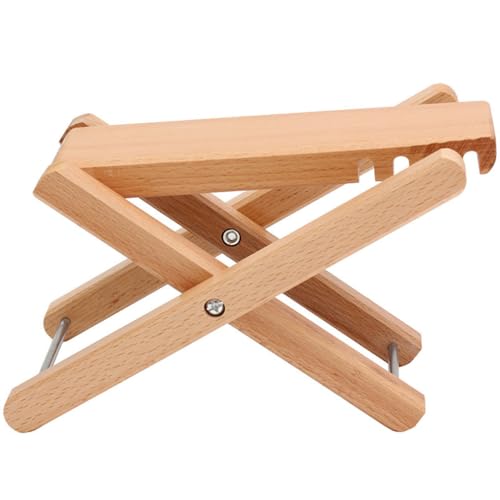 YTWSFAZ Reposapiés para Guitarra, Soporte De Pies Plegable De Madera con 4 Ajustes De Altura | para Postura Al Tocar Guitarra Clásica, para Jugadores Adultos,Natural