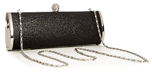 Big Handbag Shop - Bolso pequeño al hombro para mujer Negro Noir - Noir