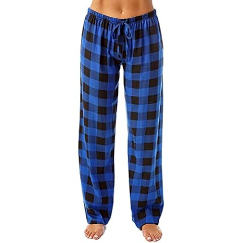 DNKZWUPUP Pajamas for Women Pj Pants Women Flannel Pajama Pants Women Fleece Pajama Pants Women Funny Pajama Pants Christmas Pj Sleep Pants for Women Christmas Pajamas Pants Womens Blue L Cover