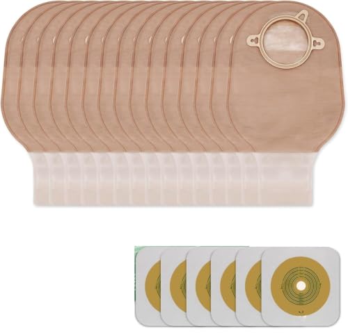 Bolsas de ostomía dos piezas para evitar irritaciones con placas protectoras y drenaje fácil
