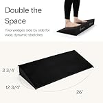 StrongTek XL Foam Yoga Wedge Blocks, Black, Set of 2, 16.5° Incline, 13" × 12.75" × 3.75", for Yoga, Stretching, Squats & Physical Therapy - Image 3