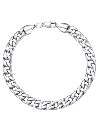 Pulsera Cadena Link para Hombre Acero Inoxidable 8.3 Pulg miniatura 1