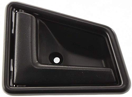 Evan-Fischer Interior Door Handle compatible with SIDEKICK 89-98 Front LH Inside Plastic Smooth Black 4-Door