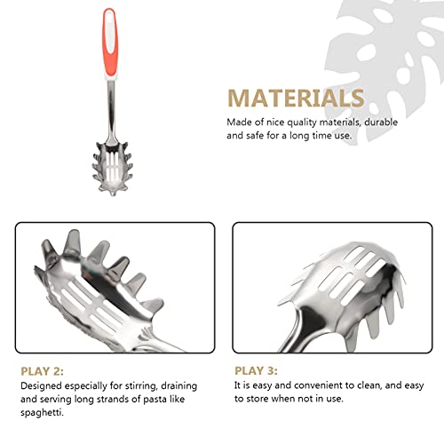 UPKOCH 2 peças de garra de alça e acabamento de metal antiderrapante garfo de filtro durável colhere