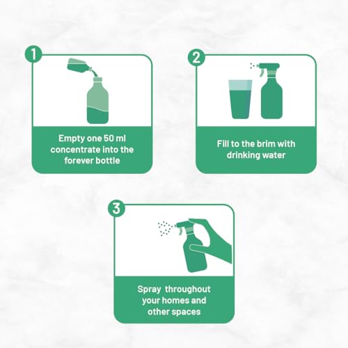 Image of Born Good Plant Based Concentrated Air freshener Spray for Home And Office, Himalayan Winter Fragranc, Makes 1 L, Biodegradable, Non-Toxic And Eco-Friendly - 50 ml Each (Pack of 2) + 1 Empty Bottle
