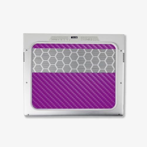 Image of MightySkins Carbon Fiber Skin Compatible with Alienware X14 R2 (2023) Full Wrap Kit - Solid Purple | Protective, Durable Textured Carbon Fiber Finish | Easy to Apply & Change Styles | Made in The USA