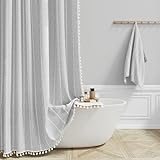 🛀【Wasserdicht beschichtet & Spritzwassergeschützt】 Dank Hochleistungs-Wasserabweisungsbeschichtung auf schwerem Gewebe perlt Wasser sofort ab und trocknet schnell. Das Eigengewicht des Stoffes sorgt für optimalen Fall ohne Flattern, während gleichzeitig das Wasser zuverlässig in der Dusche gehalten wird - für echte Nass/Trocken-Trennung. So bleibt Ihr Badezimmer mühelos sauber und trocken.