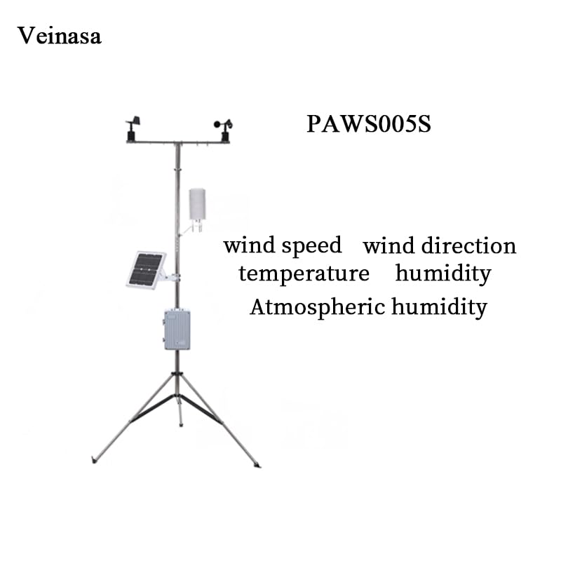 PAWS005S Portable Weather Station Weather Station Atmospheric Temperature Wind Speed Wind Direction Agrometeorological Station