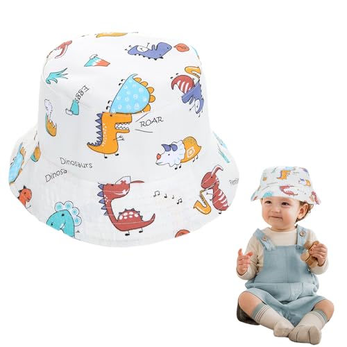 EUYKQNOI gorro bebe sol Bebé Niña Niño Infantil Pequeños Sombrero de Sol Gorro de Pescador Verano Exteriores Protección Solar Gorro de Playa,Edad: 0 5 años