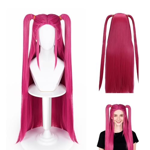 Mira Perücke, Mira Perücke Kostüm Cosplay, Heiße Rosa Kostümperücken, Cosplay Anime Kostümperücken, Wig Anime Cosplay, für Halloween Karneval...