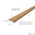 M-D Building Products 46145 1-1/2 in. X 72 in. Oak Aluminum Metal Decor® Multi Floor Transition