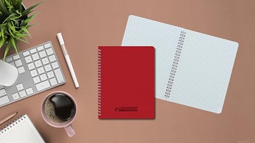 Conquérant Classique Lot de 3 Cahier 17x22cm Petits Carreaux 100 Pages, Couleurs Assortis – vue 3
