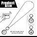 NBEADS 2 Set Tracker Halter Halskette, Verstellbarer Tracker Trageanhänger Mit Flachen Runden Schlüsselanhängern Aus Legiertem Strass Und Edelstahl Boxkettenhalsketten, 6.7cm, Metallgrau