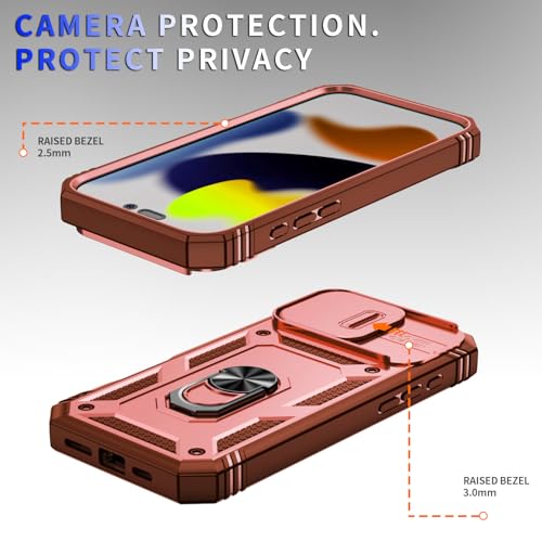 Coque compatible avec iPhone 16 Pro Max robuste finition rose premium 6,9" - 4