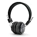 GranVela Q8 Multifunctional 3 in 1 Wireless Headphones Foldable Bluetooth Headphones with Microphone, Micro SD/TF Card Player, FM Radio and 3.5mm Detachable Cable-Black