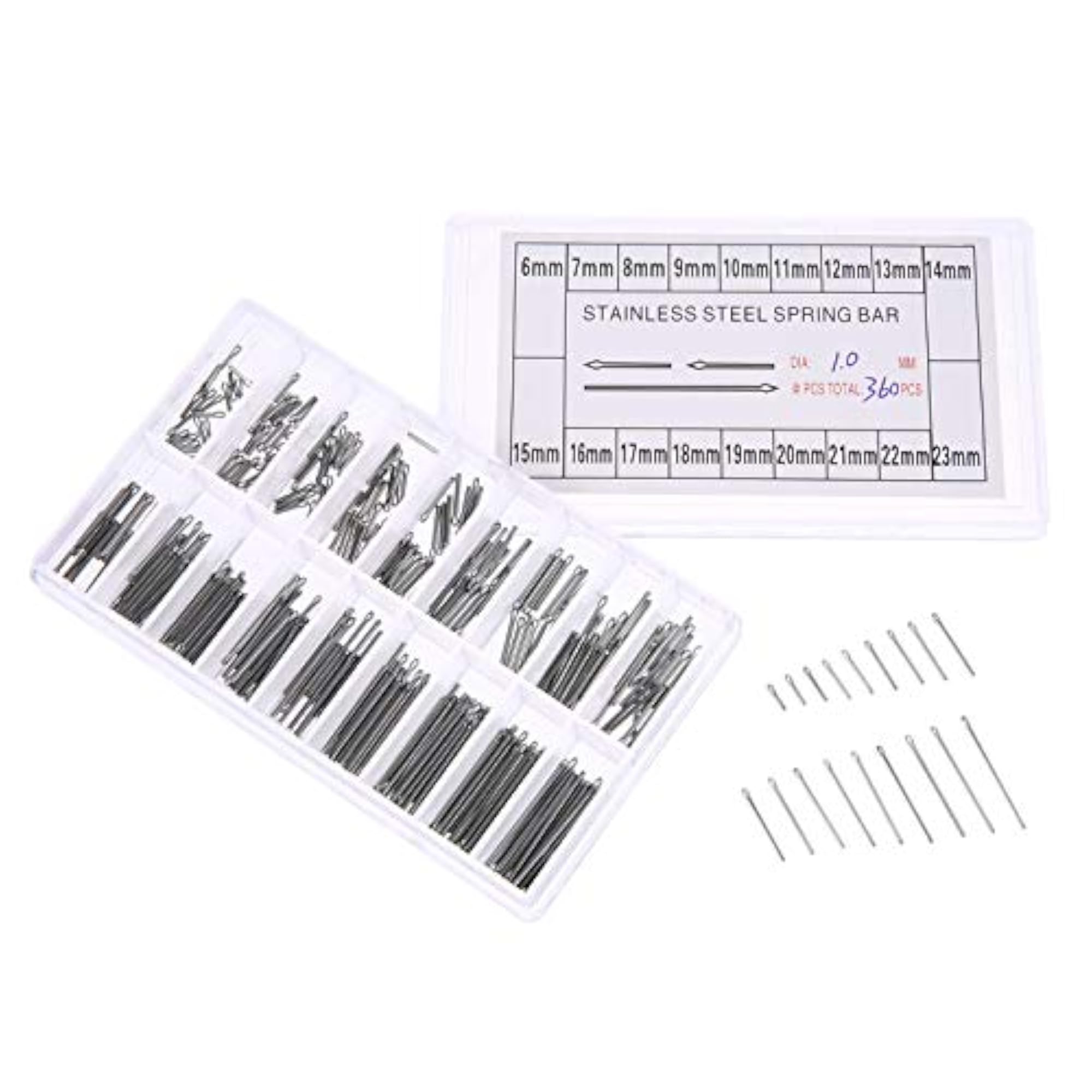 360 PCS Stainless Steel Watch Band Strap Spring Bars Kit