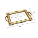 Tstarer Antique Decorative Gold Framed Square Mirror Tray, Jewelry & Cosmetics Organizer for Dresser, Square - 9.5
