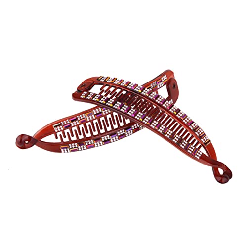 KALLORY Grampos De Cabelo 3 Pecas Grampo Presilha De Cabelo Presilhas De Cabelo Prendedor De Rabo De