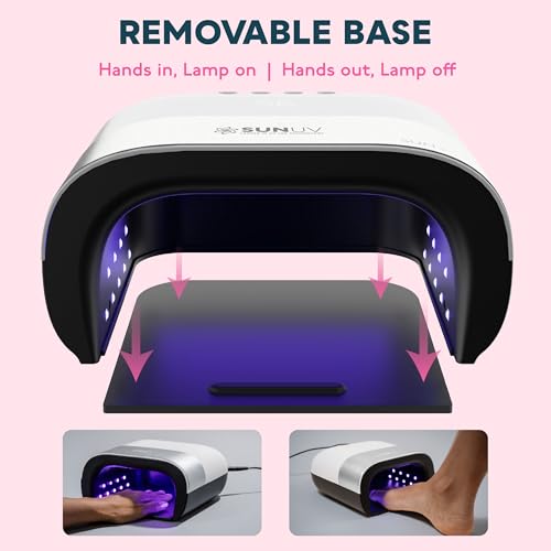 Image of SUNUV UV Light for Gel Nails, Professional UV LED Gel Lamp SUN3